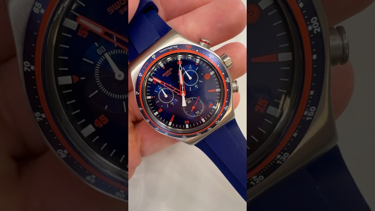 Swatch Irony Chrono Hookup YVS417 - YouTube