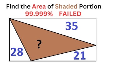 A Triangle within A Rectangle | Finding the Area of the SHADED region triangle in a rectangle.