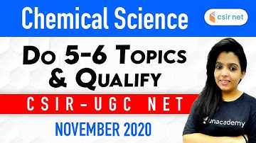 CSIR UGC NET | Nov 2020 | Chemistry Tips by Richa Pareek | Practice 5-6 Topics & Qualify