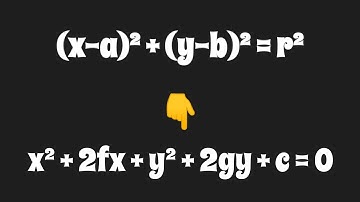 Hoe je een cirkelvergelijking van de standaardvorm naar de algemene vorm omzet