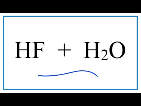 Vídeo: Quando hf é dissolvido em água?