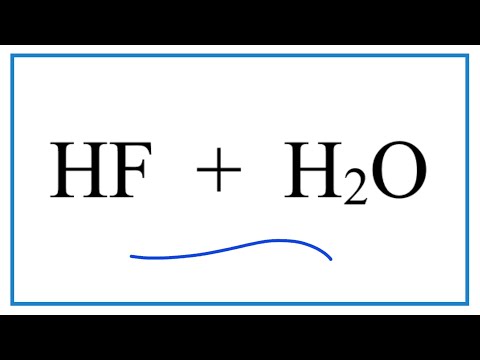 Video: När hf löses i vatten?
