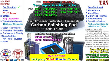 For KollerCraft Tom Rapids Pro Aquatics Wet and Dry Sump PS/RP TM1341 Compatible Carbon Filter