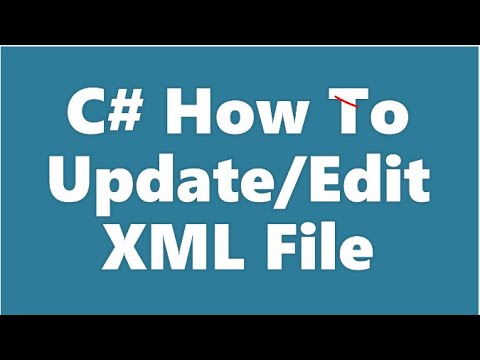 ไฟล์ xml  New  C# How To Update, Edit XML File Part 4 (1080p HQ)