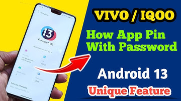 How To App Pinning In Vivo & Iqoo with Password | Vivo Android 13 Unique Features