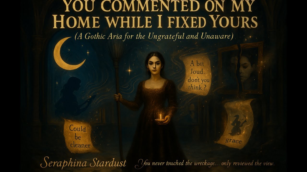 You Commented on My Home While I Fixed Yours (A Gothic Aria for the Ungrateful)