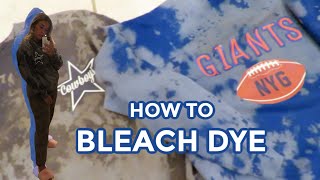 How to Bleach Dye| Making Custom Sets | CarsonKeegen