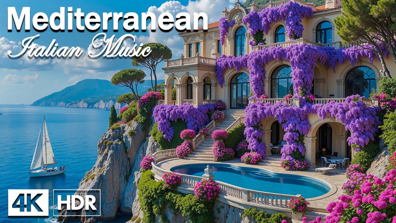 🎶 Chill Mediterranean Paradiso 🍋 Romantic Italian Melodies & Luxury Villa Bliss