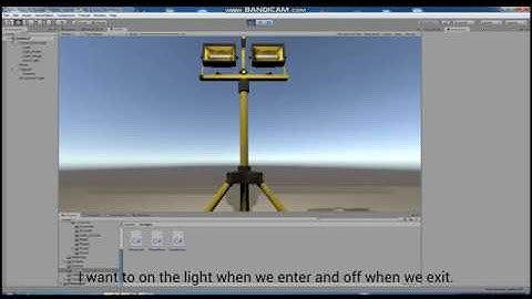 Unity tutorial - light on/off