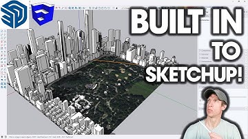 Adding BUILDINGS With Add Location for SketchUp! (NEW FEATURE!)