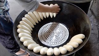 Taiwan Steamed Bread Making Master / 台北厲害的,烤貼鍋饅頭製作達人 Taiwanese Food,Taipei