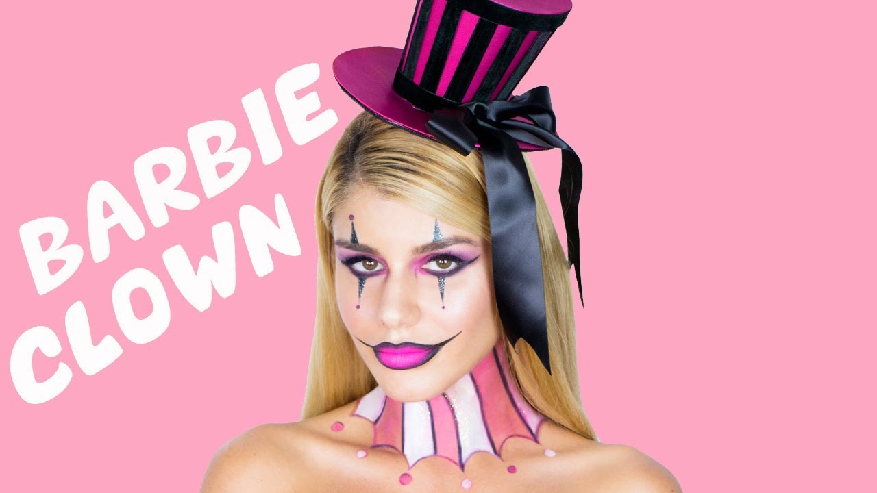 Spook Your Halloween Look BARBIE CLOWN MAKEUP TUTORIAL YouTube