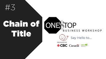 Chain of Title - what do I need to be thinking about? | One Stop Business