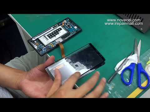 How to fix Galaxy Note 8 touch problem by replacing glass with touch/Remplacez la note 8 Touchez