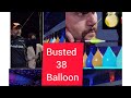 Luigi di michele set a record by bursting 38 balloons with a shot from a block bow 