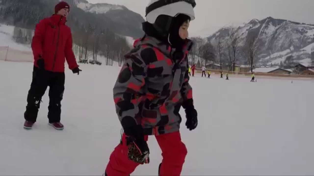 ⁣Beginner 1st day Snowboard Skischule Oberschneider