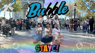 Kpop In Public Paris One Take Stayc 스테이씨 - Bubble Dance Cover By Stormy Shot