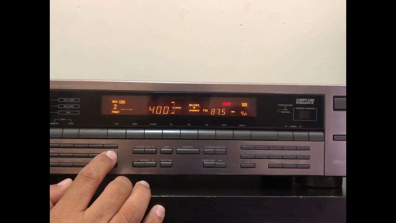 JVC RX507V Digital Surround System Receiver YouTube