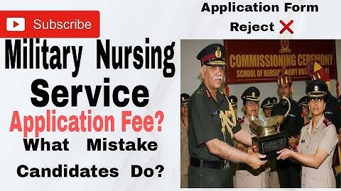 MNS Application Fee/What Mistake Candidates Do?