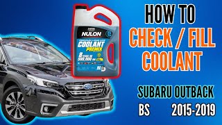 Career Overview Subaru Outback 2015-2019 Coolant fill location / where to add coolant 2015 2016 2017 2018 2019