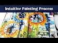 Intuitive Painting Process - Art Journal Page Tutorial & Arteza Real Brush Pens