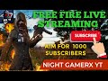 Playing with random players  free fire  night gamerx yt