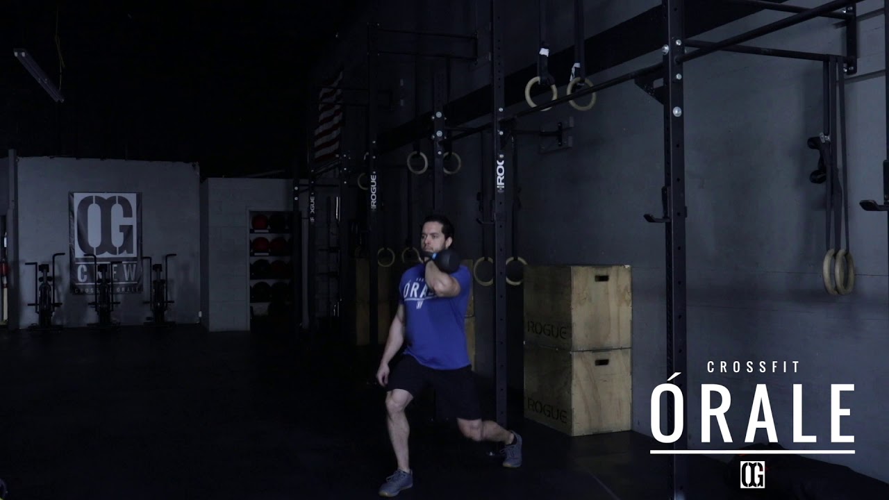 Kettlebell Single Arm Front Rack Split Squat - YouTube