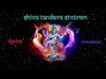 Shiva tandava stotram lyrics  english translation