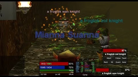 Mianna [DE ENC] on Quarm (lvl 44-45) ~ 30. Lguk Grind and Hittin