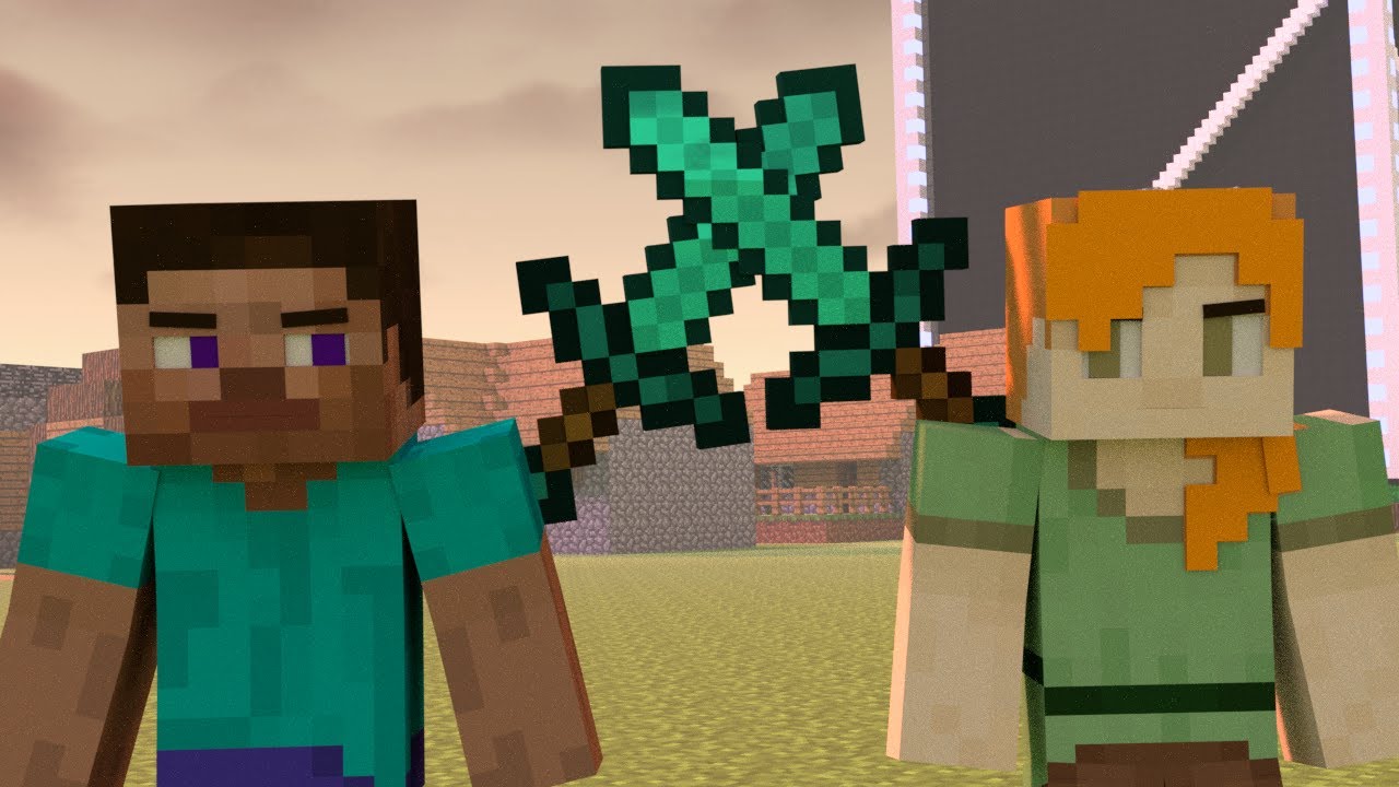 ⚔️ Steve Vs Alex Epic Battle Minecraft Animation ⚔️ Youtube 