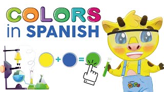 COLORS IN SPANISH | SPANISH FOR KIDS WITH FRIEND MUMU