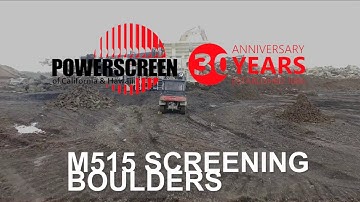 M515 Powerscreen of California & Hawaii - Screening Boulder