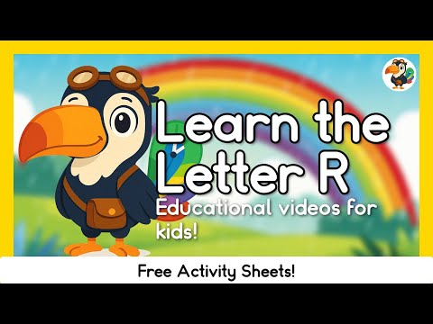 Learn The Letter R: Rainbow Colors | Educational Videos For Kids With Tibo the Toucan