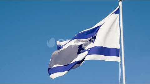 Flag Of Israel Wiggles The Wind | Stock Footage - Envato elements
