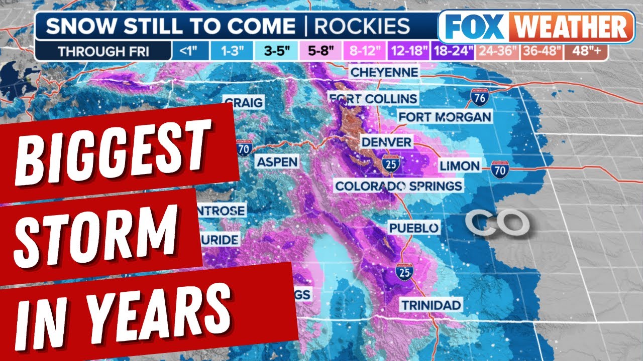 Major Winter Storm To Dump Heaviest Snow On Denver In Years - YouTube