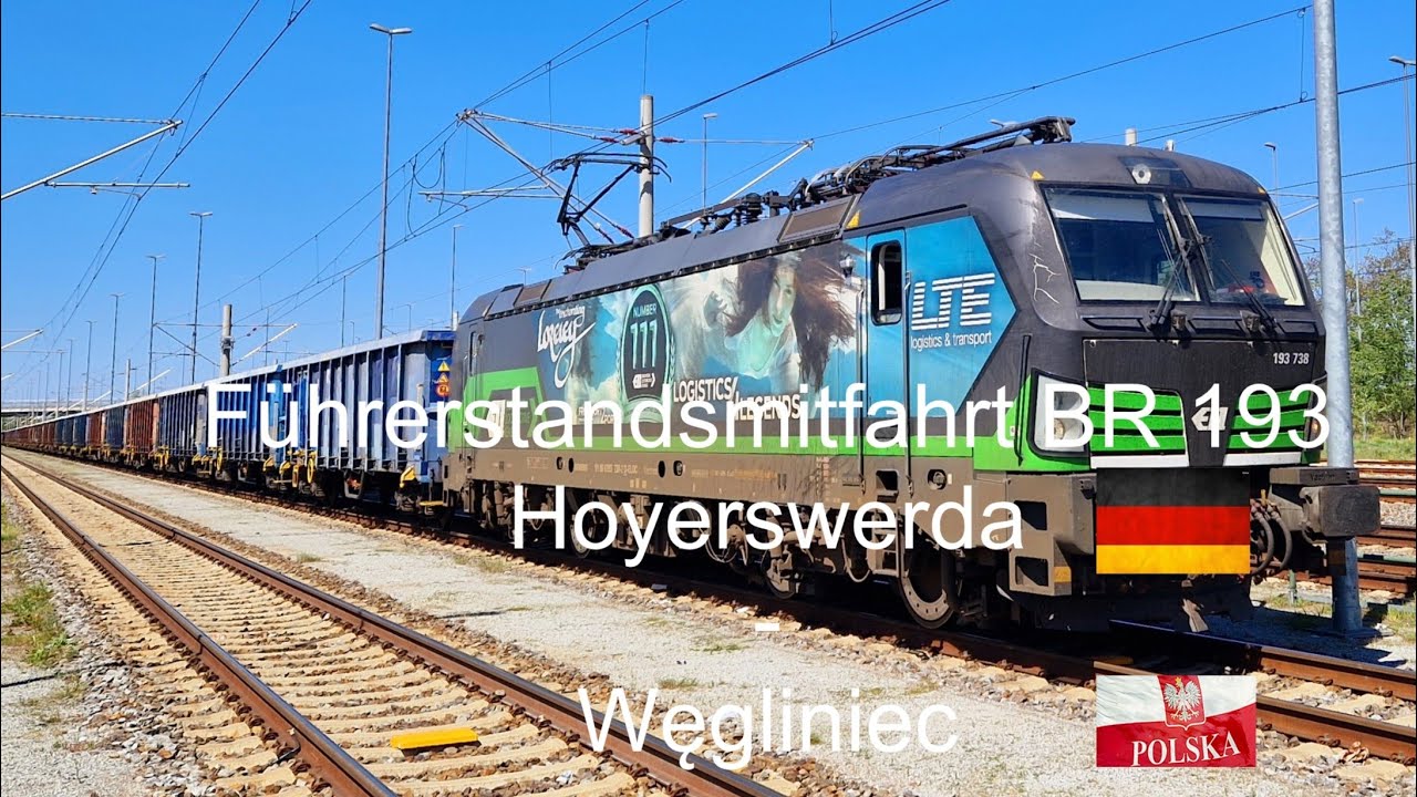 Führerstandsmitfahrt / Cabview BR 193 Hoyerswerda -  Węgliniec  🇵🇱 / Video 147