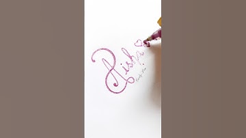 A little different 😍😍calligraphy for short and sweet name #aisha