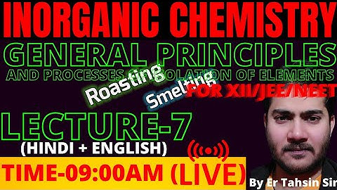 INORGANIC CHEMISTRY।। GENERAL PRINCIPLES ।। METALLURGY।। L-7