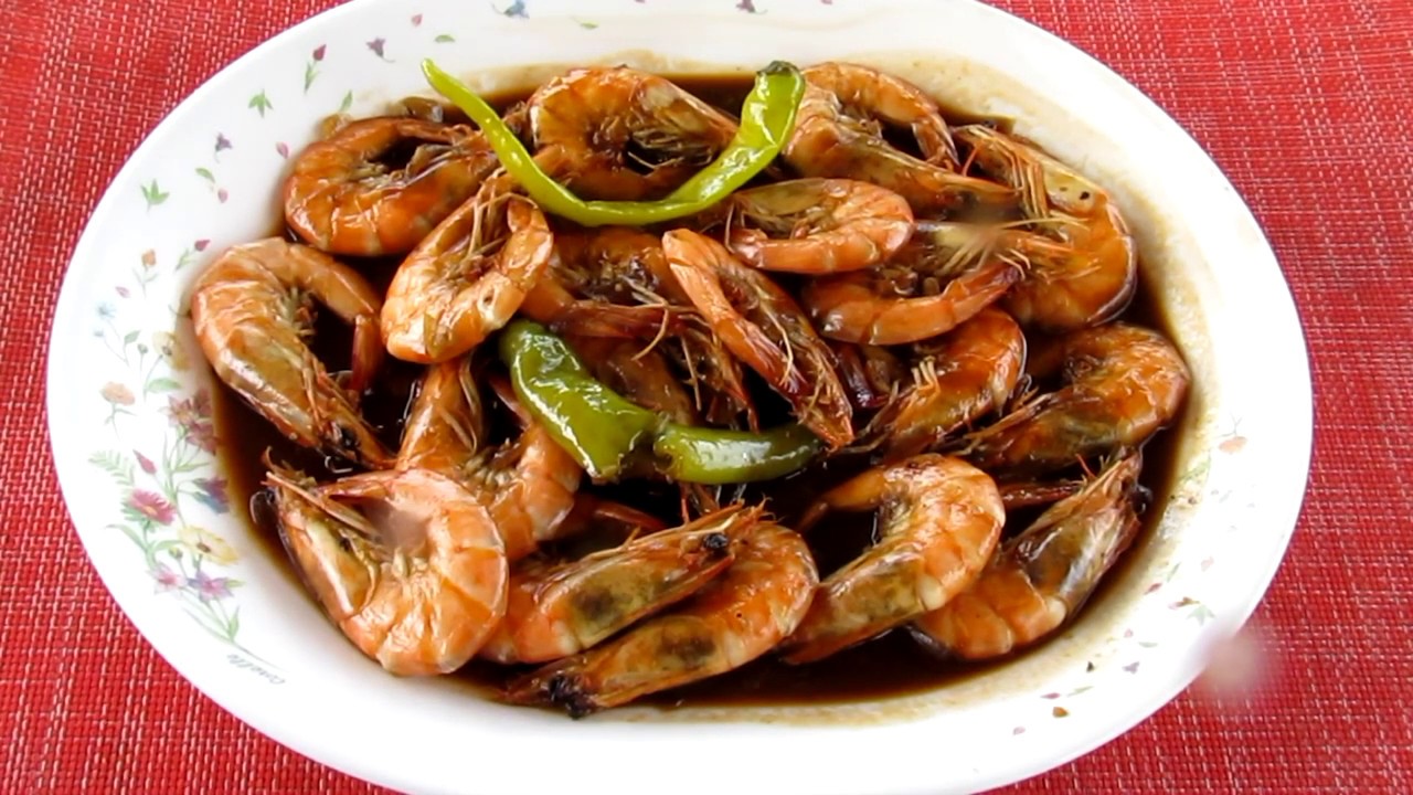 Shrimp with Oyster Sauce Simple Recipe YouTube