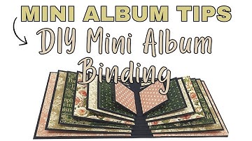Mini Album Tips #9 - DIY Mini Album Binding l Bookbinding l Mini Album Tutorial