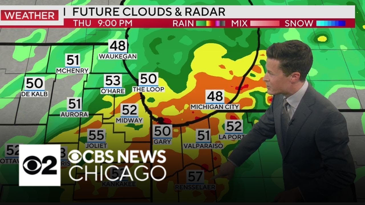 Some severe storms to hit Chicago area Thursday night - YouTube