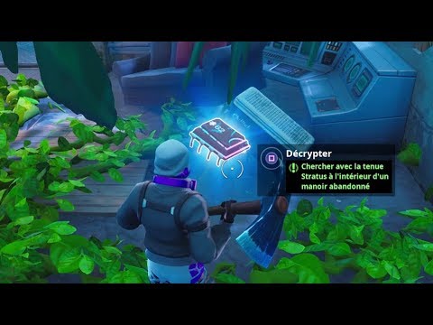 Décryptage Puce #62: Chercher avec la tenue Stratus à l'intérieur d'un manoir abandonné - Fortnite http://fortnite.com/2fa