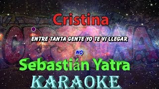 Video thumbnail of "Sebastián Yatra - Cristina (Karaoke Instrumental)"