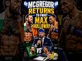 Is CONOR MCGREGOR vs. MAX HOLLOWAY a bad idea for the UFC?