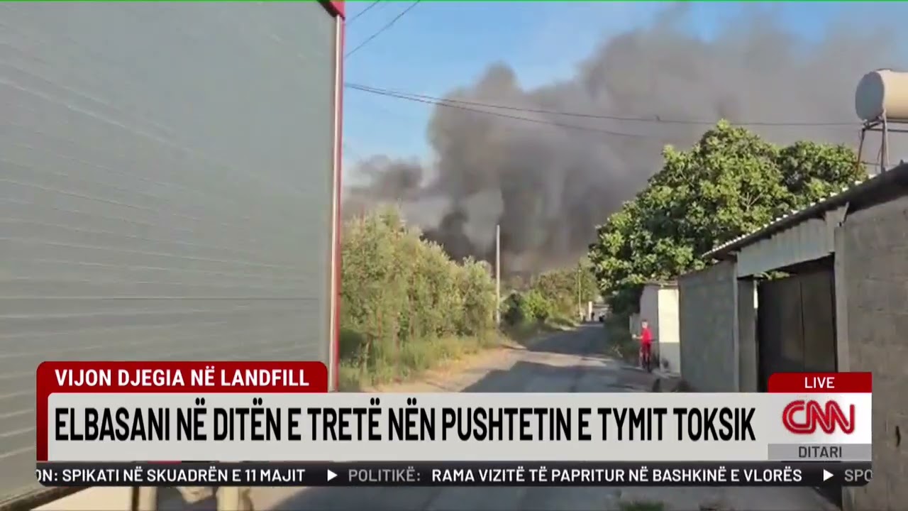 Vijon djegia në landfill, Elbasani në ditën e tretë nën pushtetin e tymit toksik