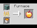 Minecraft UHC but smelting is random and blessed..
