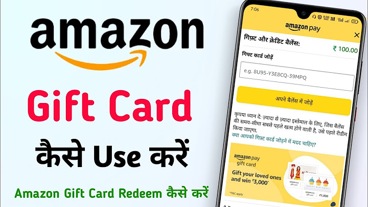 How to redeem amazon gift card in app
