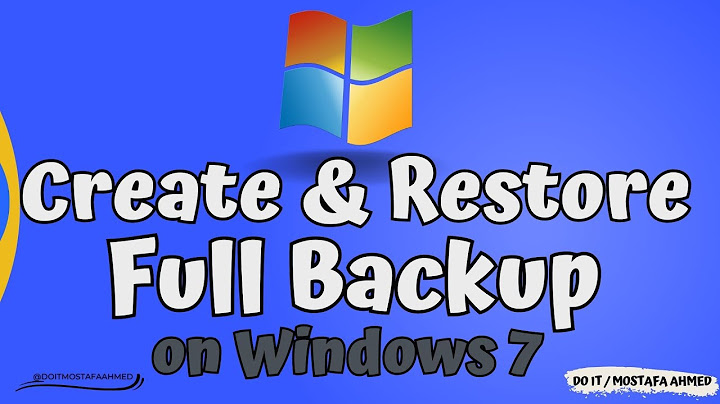 Go to backup and restore windows 7 nghĩa là gì năm 2024