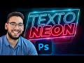 Como hacer Textos de Neón en Photoshop + Editable gratis!
