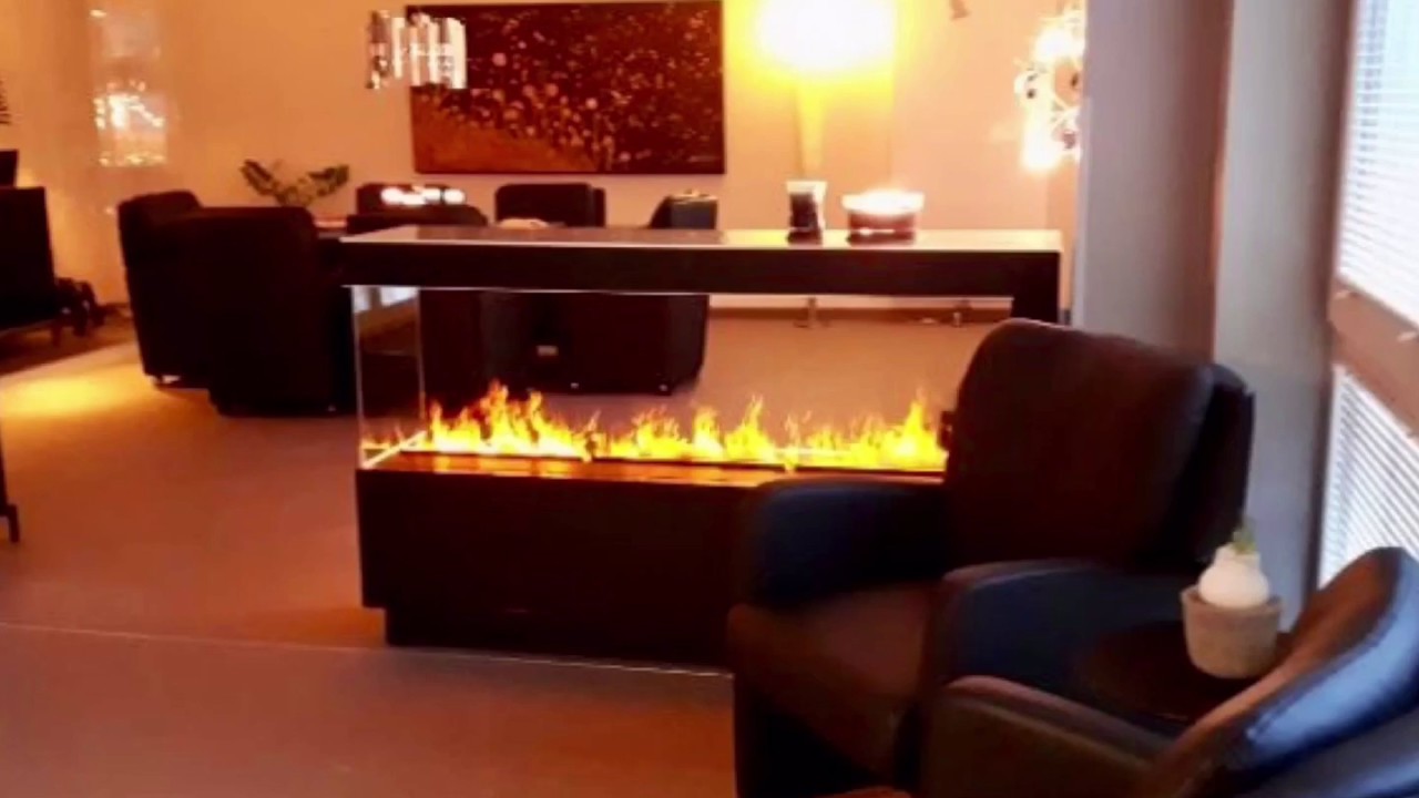 Raumteiler Kamin mit Dimplex Opti-myst Elektrofeuer direkt vom Hersteller Kamin-Design Ingolstadt